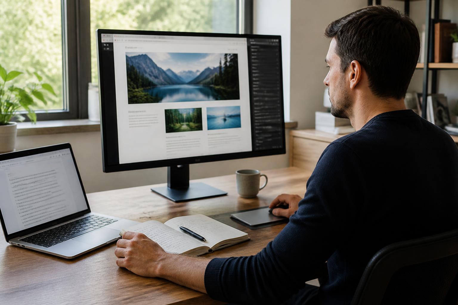 Web professional turning analysis into a polished webpage